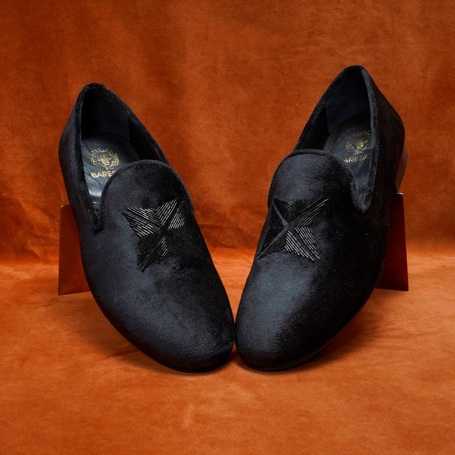 Benzer black velvet shoes|AC-MF-001 – Benzerworld